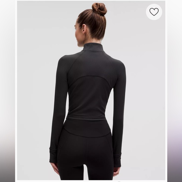 Lululemon It's Rulu Ribbed Cropped Half Zip Updated - Picture 3 of 16